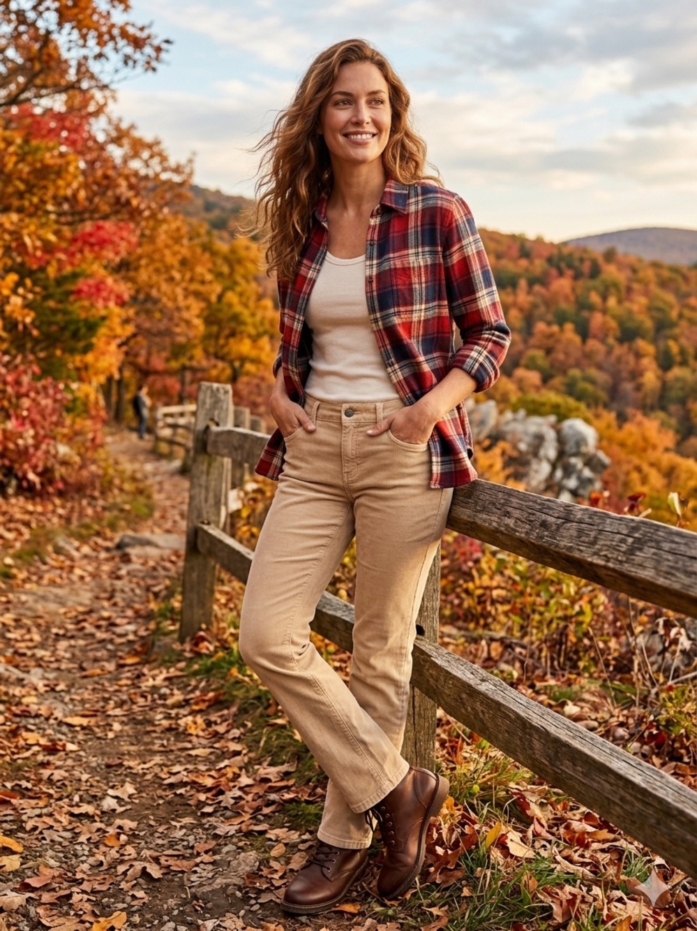 L.L. Bean Women's Beige Straight-Leg Jeans